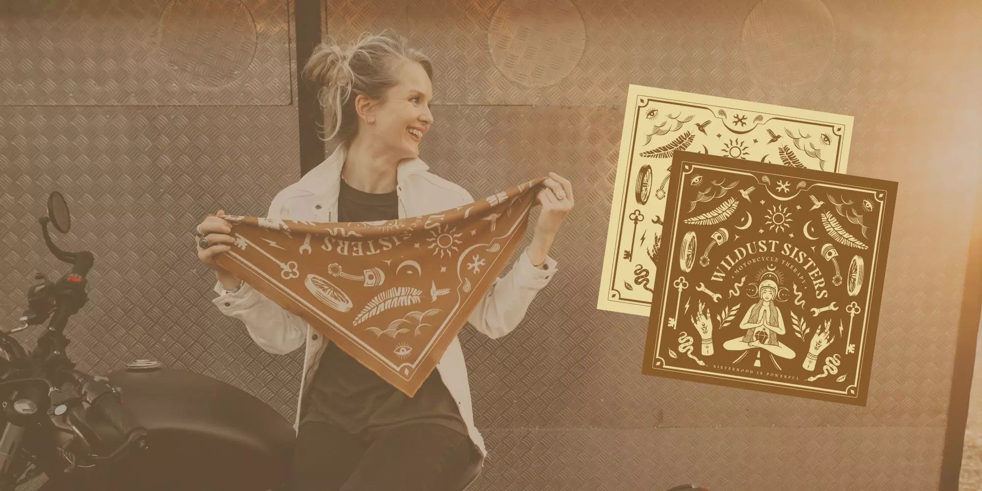 FOULARD MOTO - MOTO THERAPY CAMEL