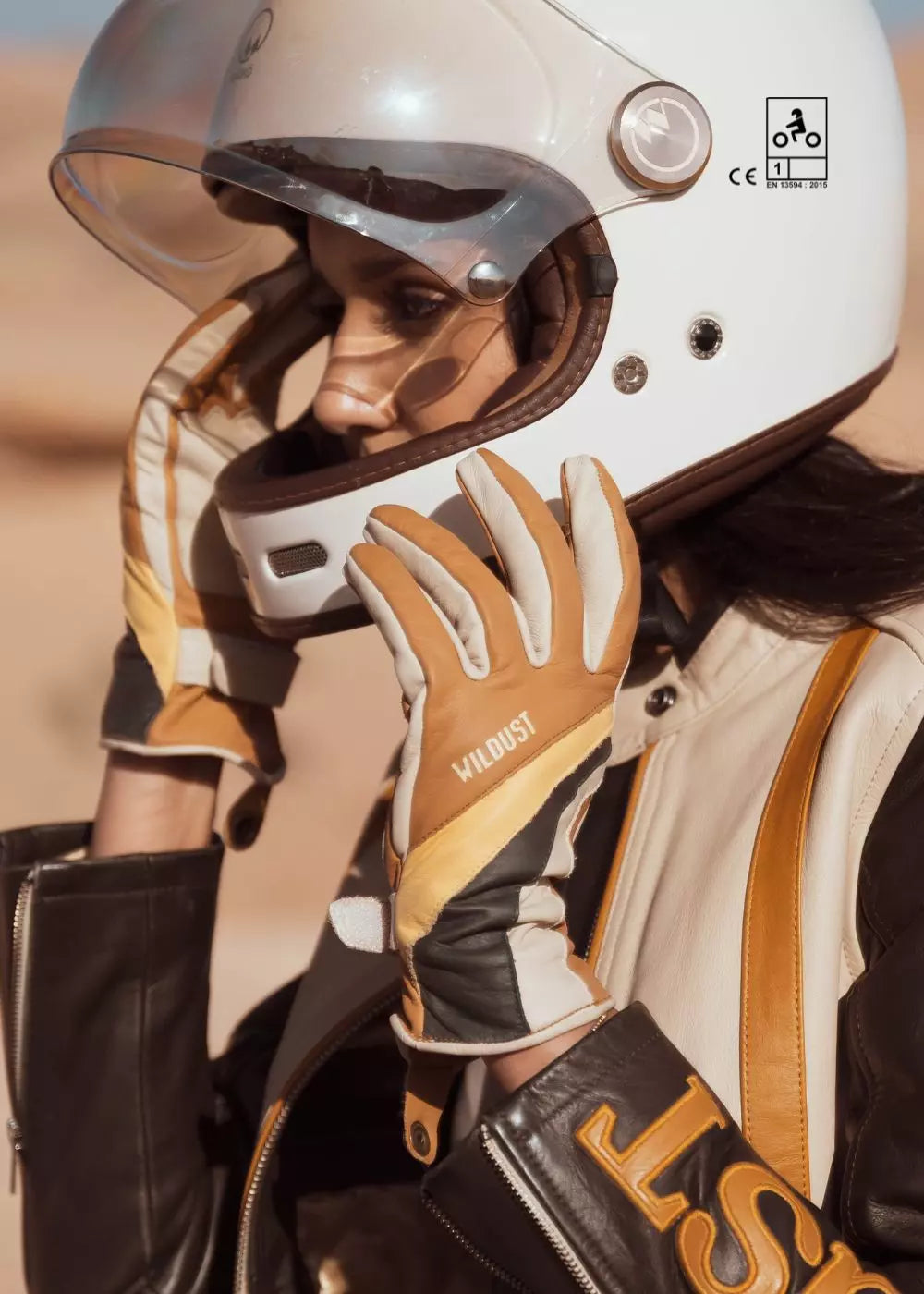 GANTS 70'S STRIPES - camel  -Wild Dust Sisters