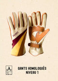 GANTS 70'S STRIPES - camel  -Wild Dust Sisters